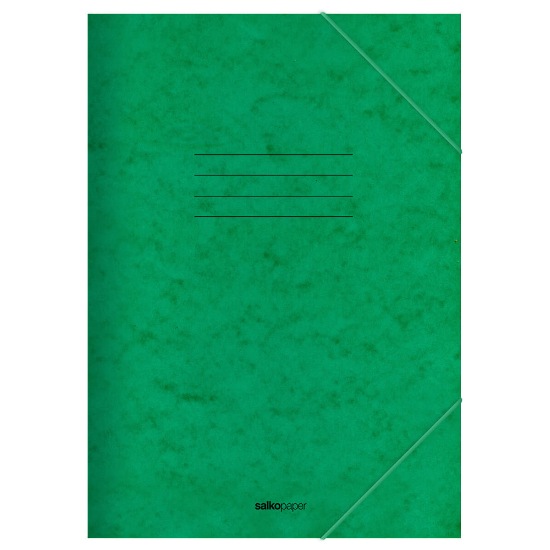 Φάκελος με Λάστιχο Prespan Mix Πράσινο