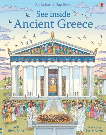 Usborne Flap Book : see Inside Ancient Greece hc