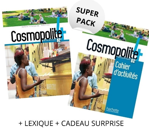 Super Pack Cosmopolite 4 (Livre + Cahier +Lexique+Test DELF+Cadeau Suprise) - Hachette