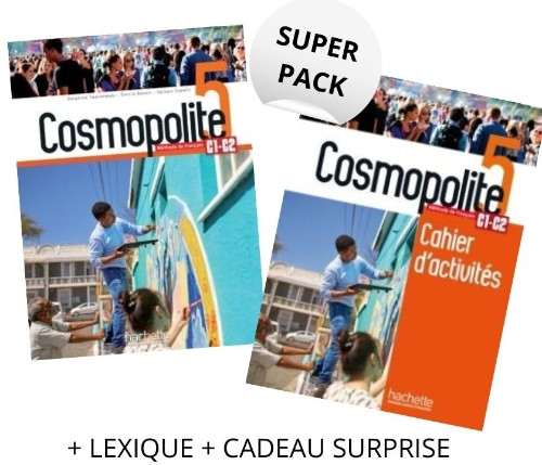 Super Pack Cosmopolite 5(Livre + Cahier +Lexique+Cadeau Suprise) - Hachette