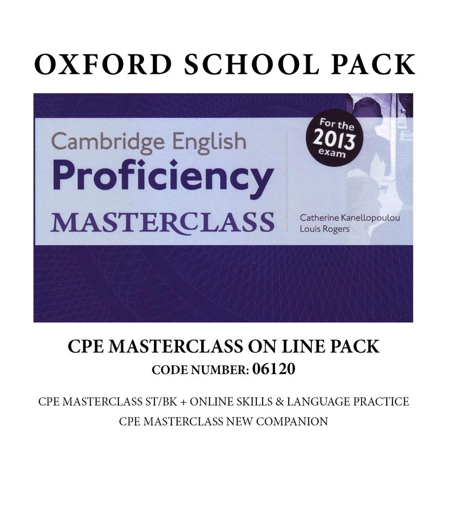 Proficiency Masterclass (CPE) - Online Pack-06120 - Oxford University Press Proficiency Masterclass (CPE)