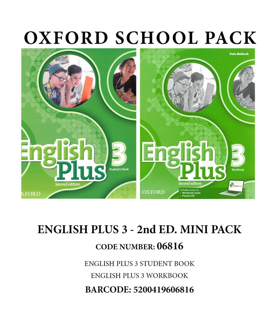 English Plus 3 (2nd Edition) Mini Pack(Πακέτο Μαθητή -06816) - Oxford University Press

Το πακέτο π